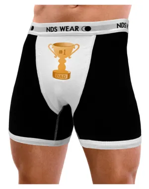 Number One Dad Trophy Mens Boxer Brief Underwear