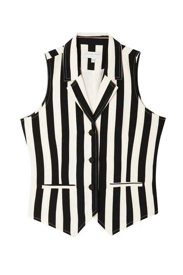 Optic Stripe Waistcoat