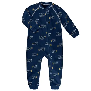 Outerstuff NBA Toddler Utah Jazz Raglan Zip Up Coverall