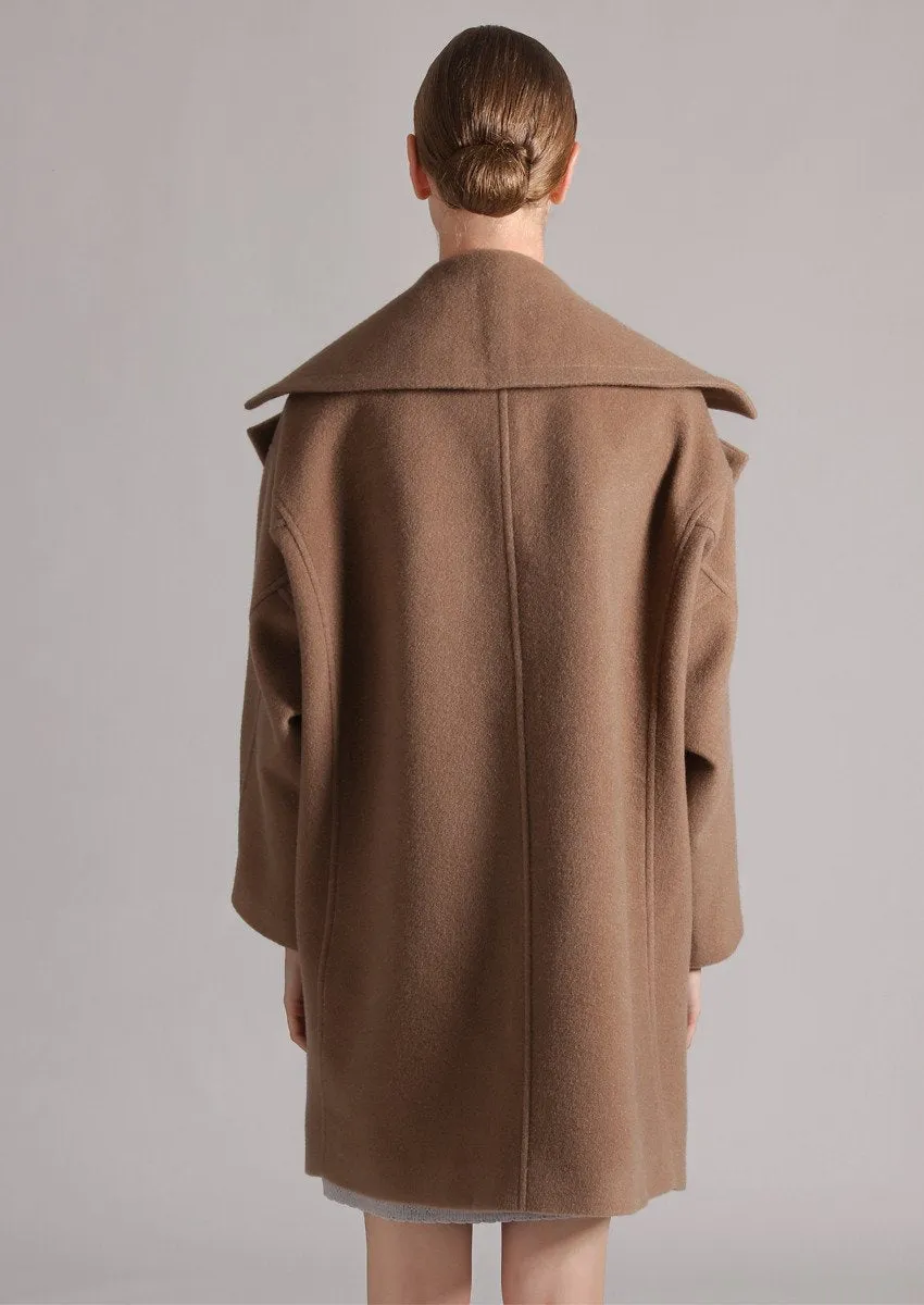 Oversized cashmere coat