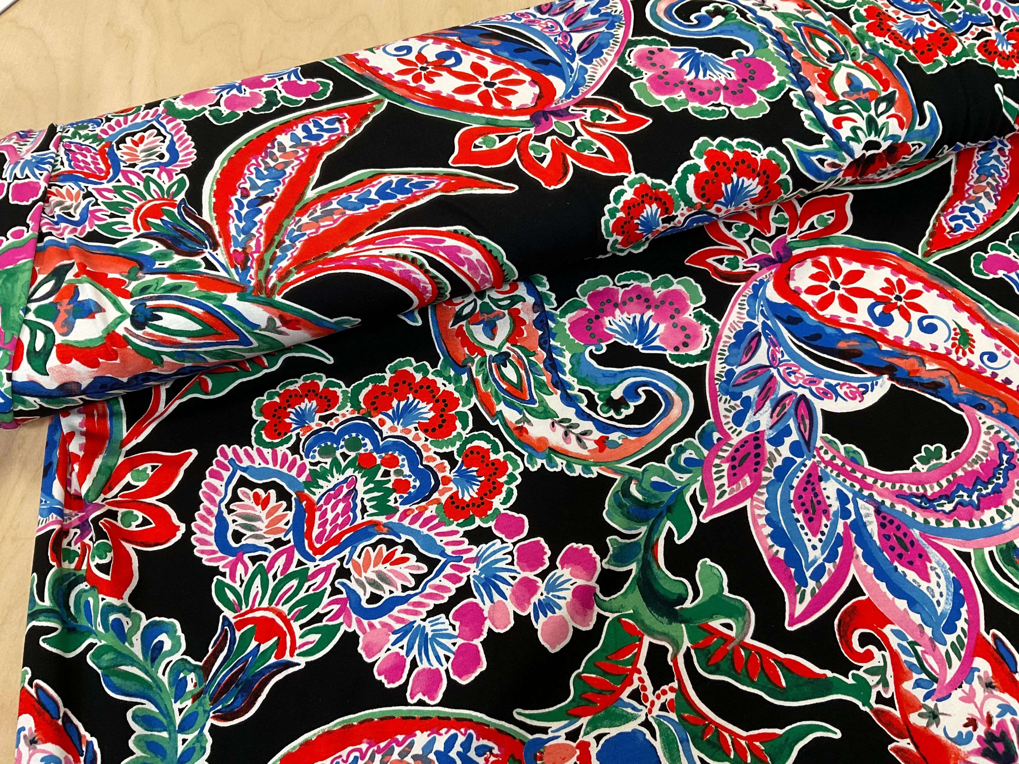 Paisley Floral Viscose Jersey