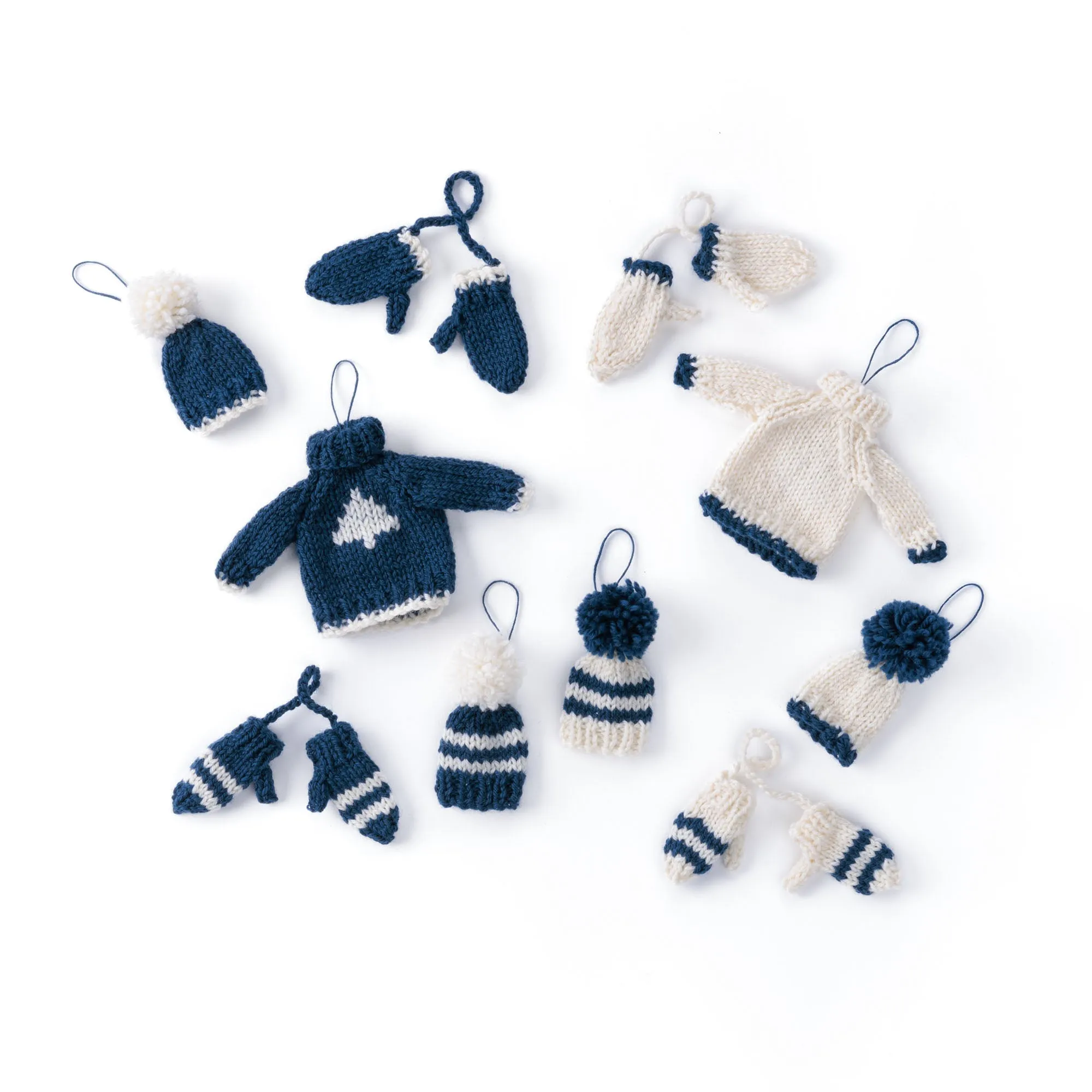 Patons Knit Adorable Mini Holiday Ornaments