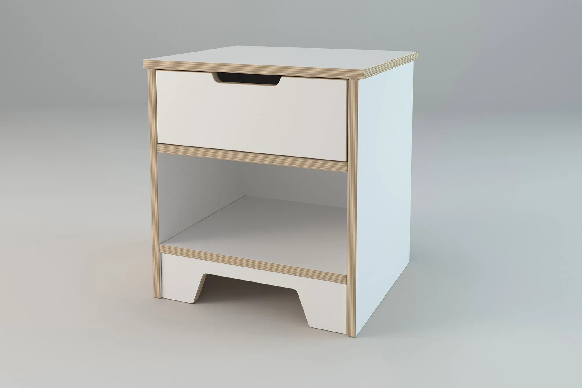 Plyhome 1 Drawer Bedside