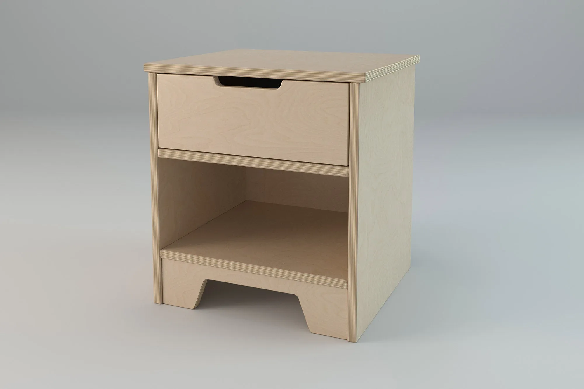 Plyhome 1 Drawer Bedside