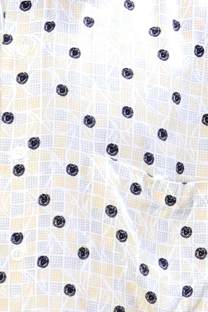 Printed Shirt With Polka Dots