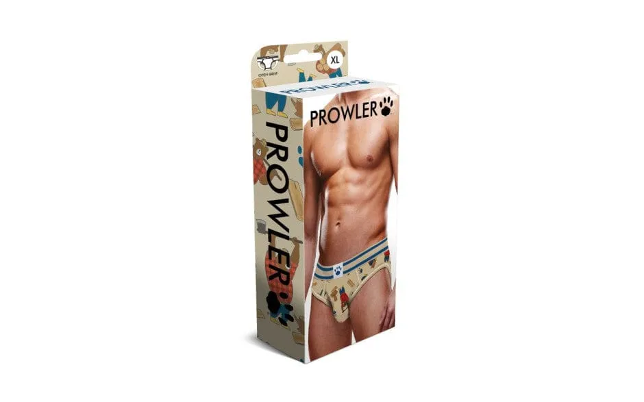 Prowler Lumberbear Open Back Brief Beige/Blue