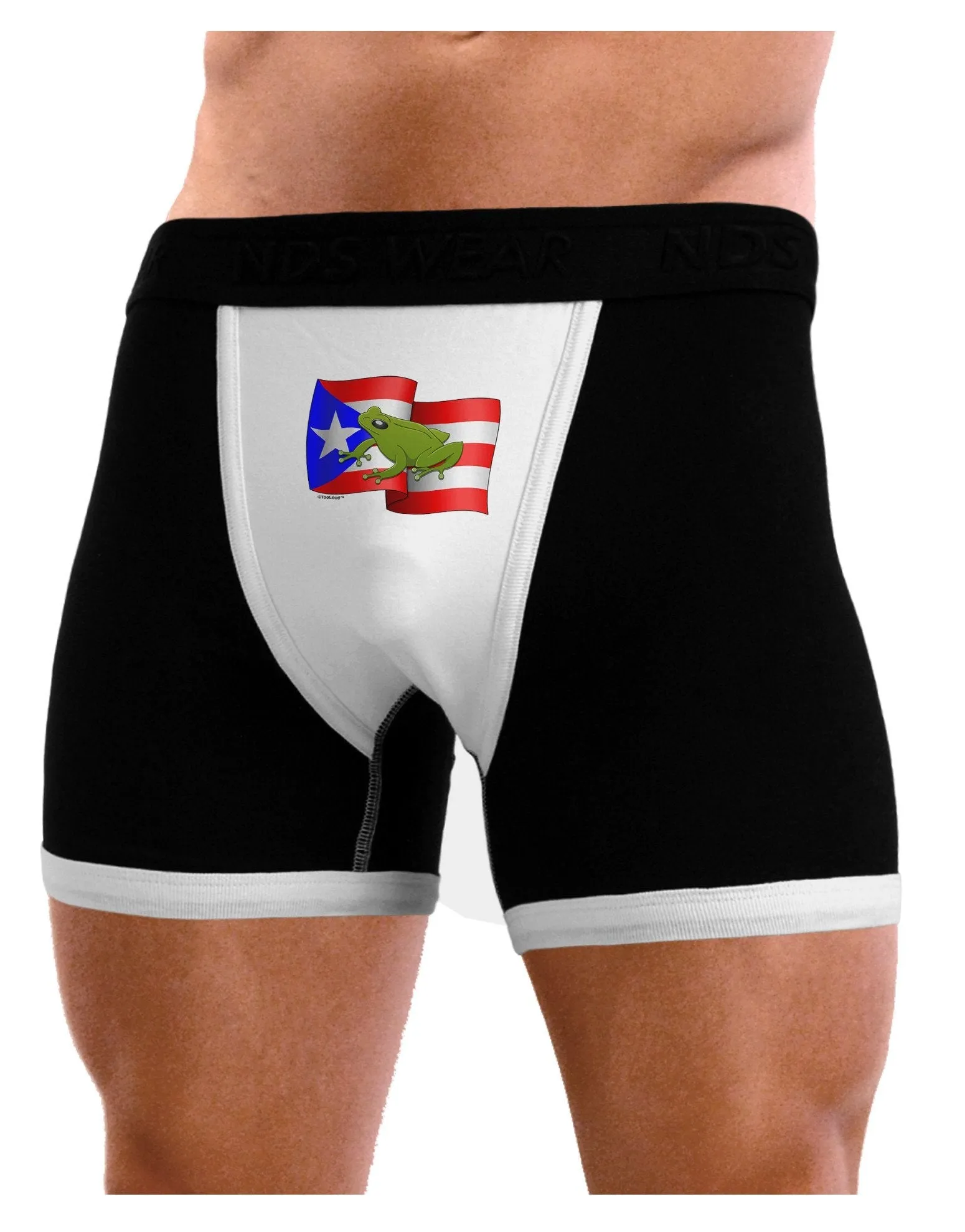 Puerto Rico Coqui Mens Boxer Brief Underwear