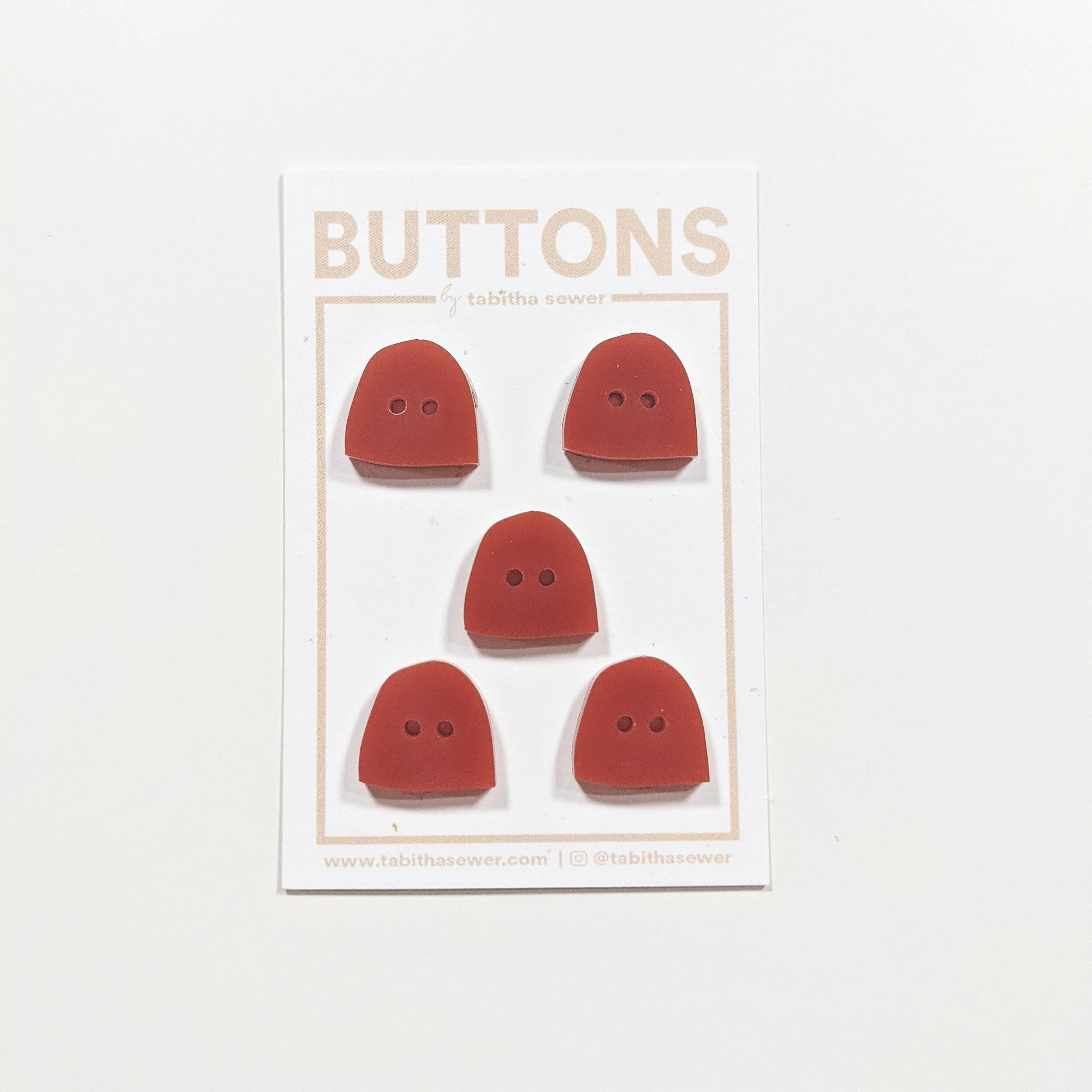 Rust Uphill Buttons 16mm (.63") - SALE