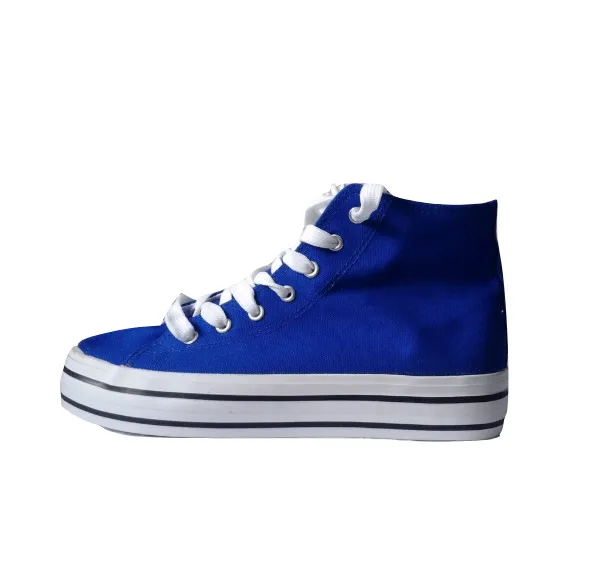 Salt & Pepper Womens/Girls Blue Hi-top Canvas