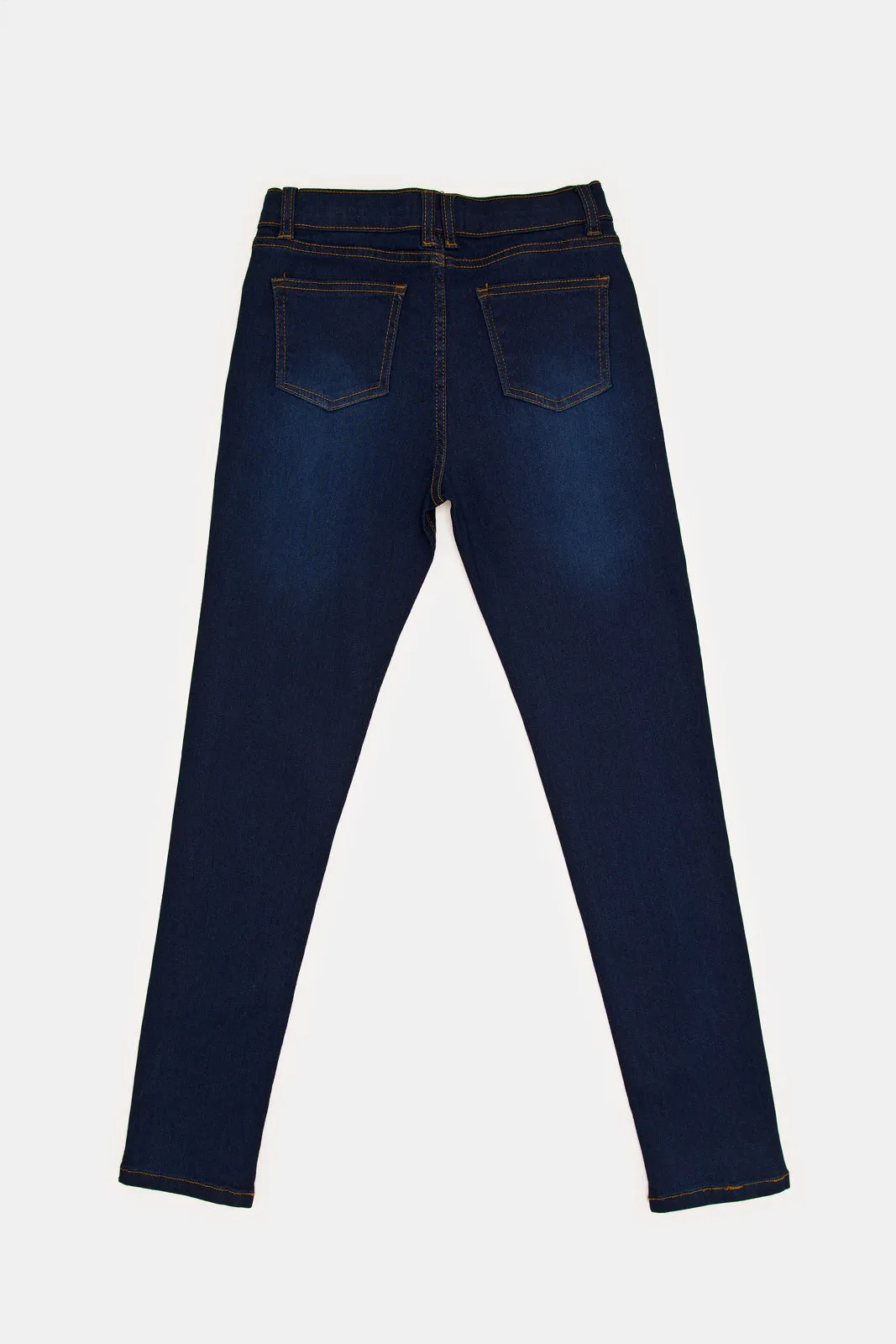 Senior Boys Navy Basic Jeans