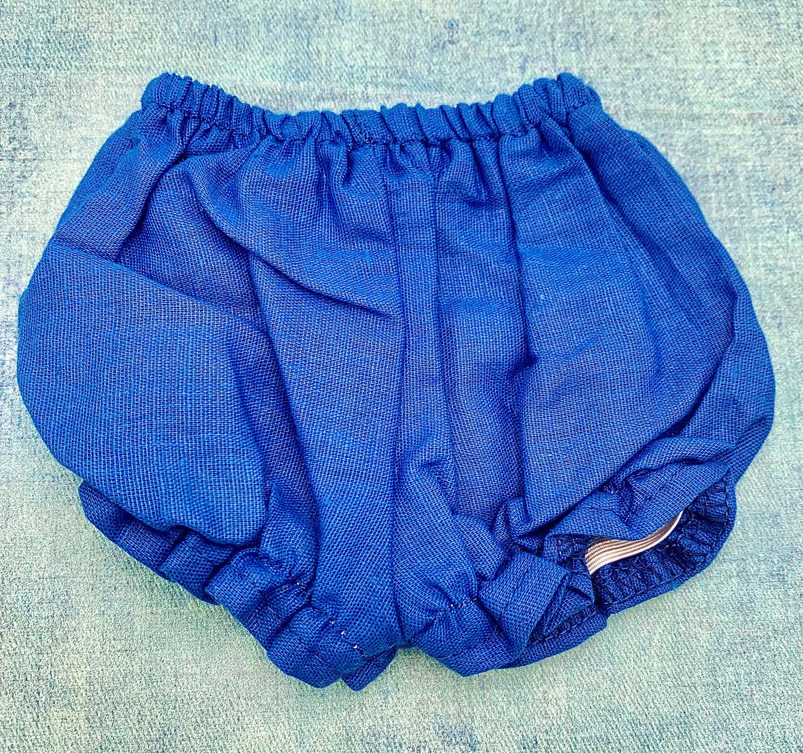 Short Blue Handmade Bloomer Knickers -New