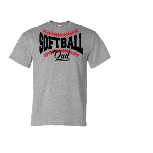 Softball Dad Adult Short-Sleeved T-shirt