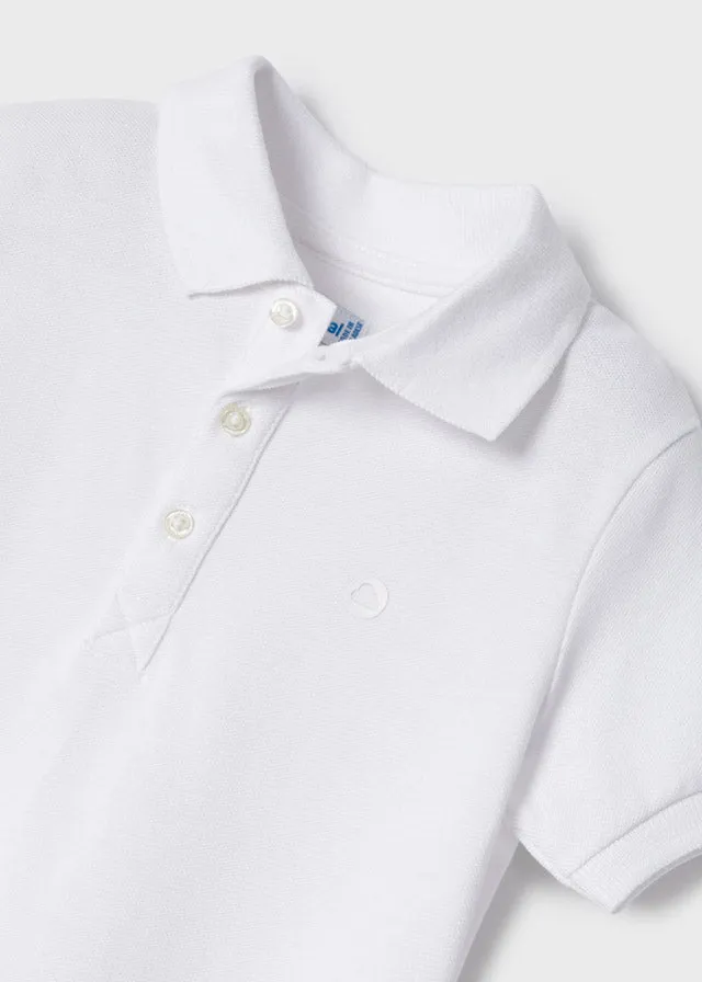 SS22 Mayoral Boys White Polo Top 150