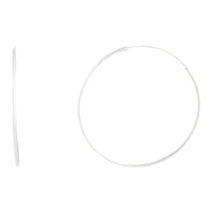 Sterling Silver 50Mm Hoop