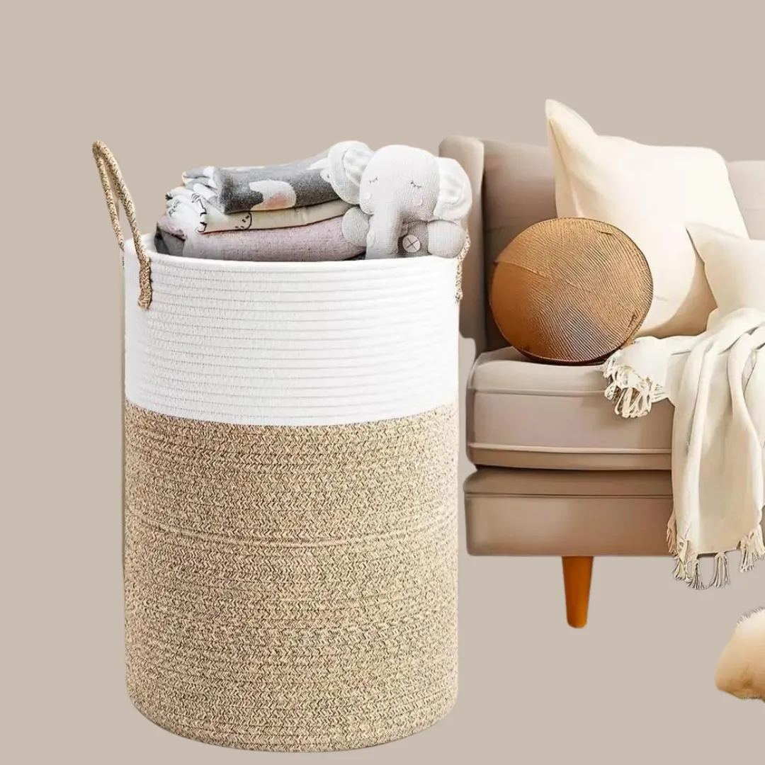 Stylish Woven Laundry Bin