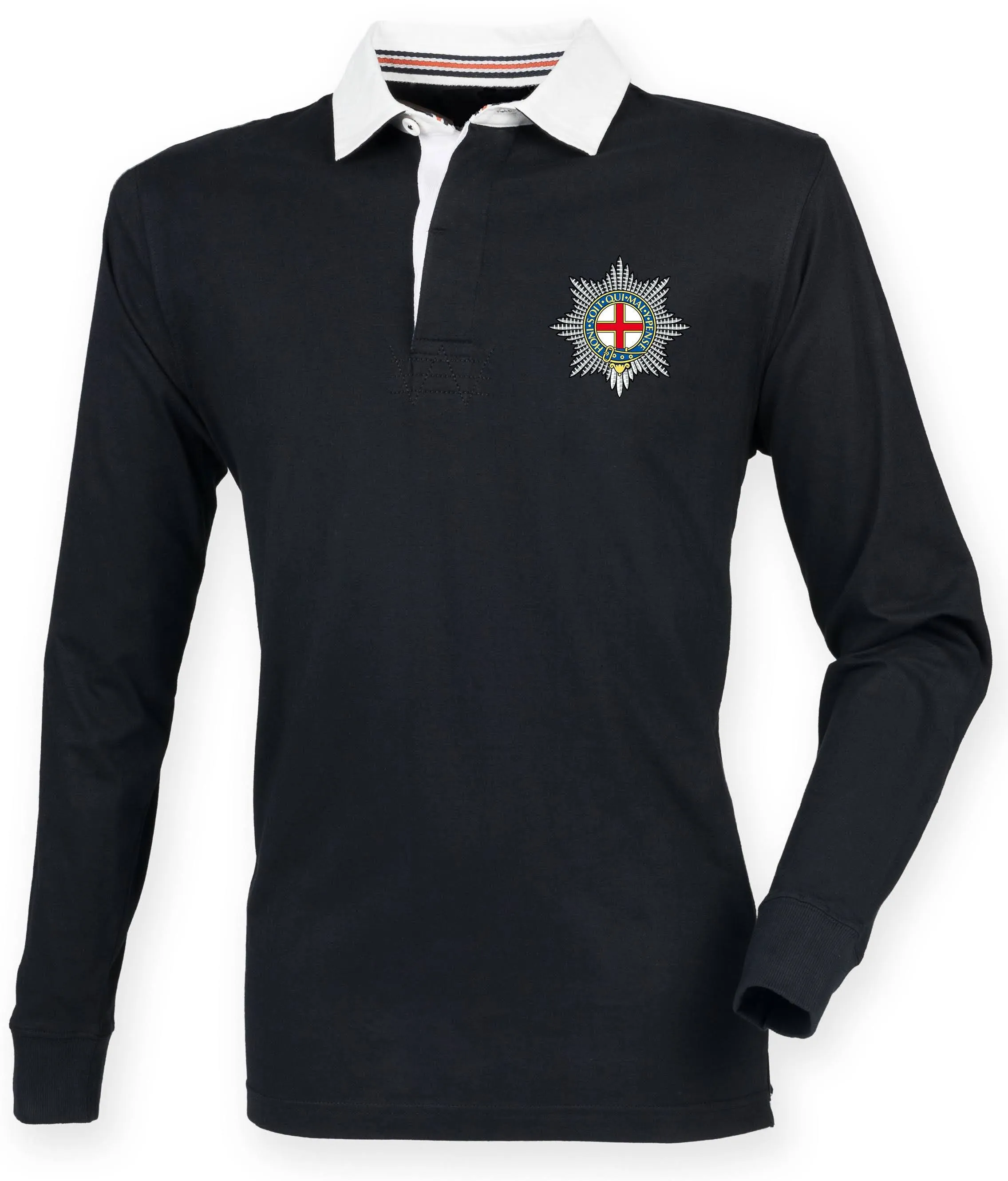 The Coldstream Guards Premium Superfit Embroidered Rugby Shirt