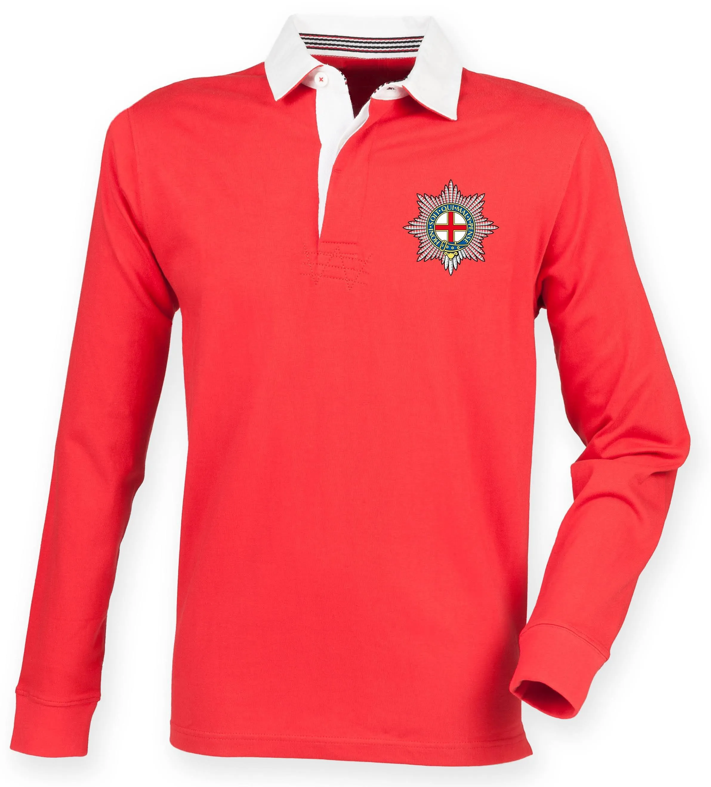 The Coldstream Guards Premium Superfit Embroidered Rugby Shirt