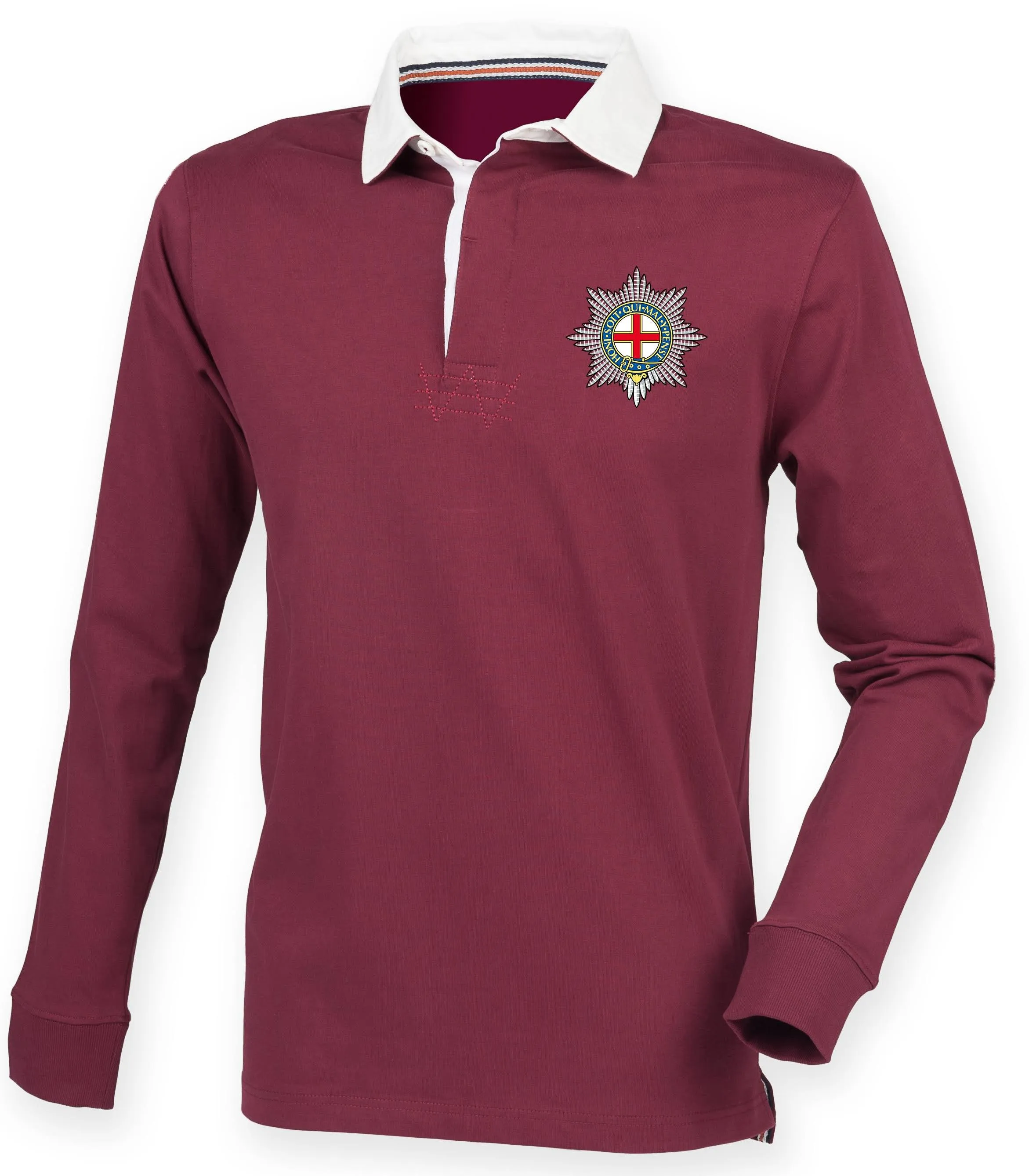 The Coldstream Guards Premium Superfit Embroidered Rugby Shirt