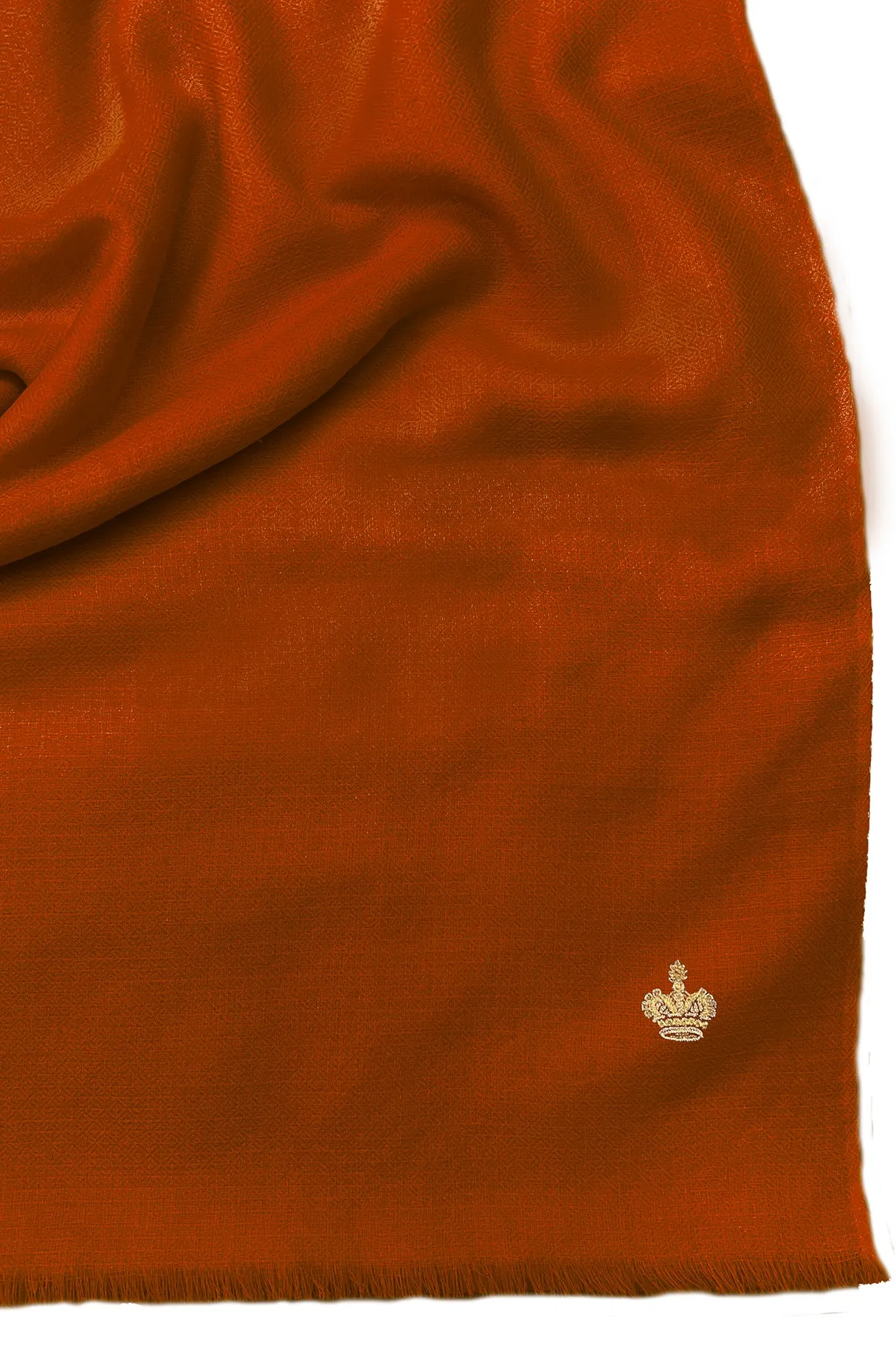 The Crown | Diamond Weave Pure Cashmere Personalized Stole