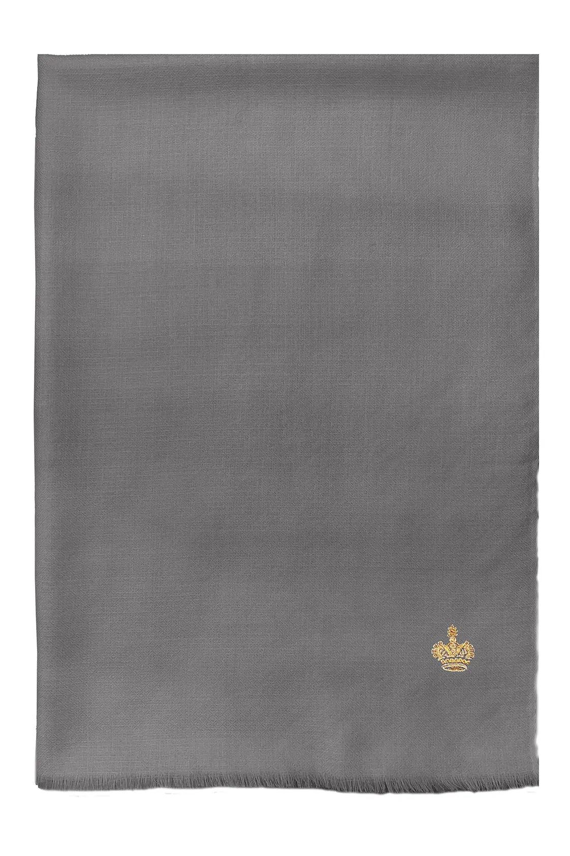 The Crown | Diamond Weave Pure Cashmere Personalized Stole