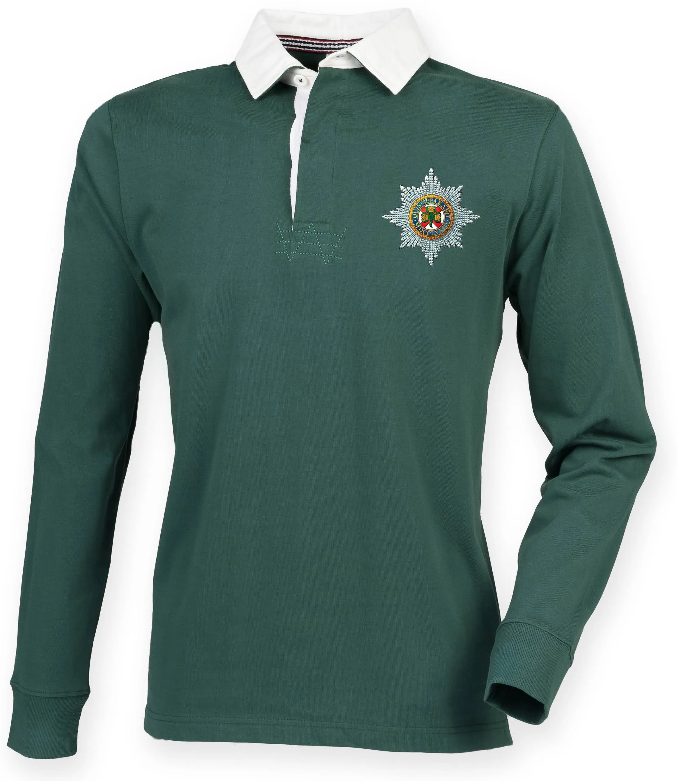 The Irish Guards Premium Superfit Embroidered Rugby Shirt