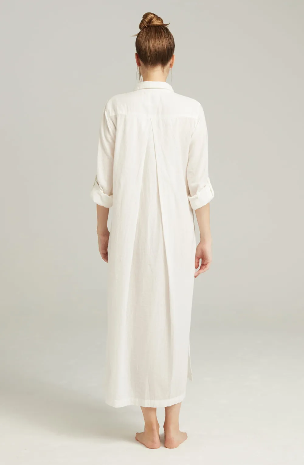 The Maxi Shirt Organic Cotton White