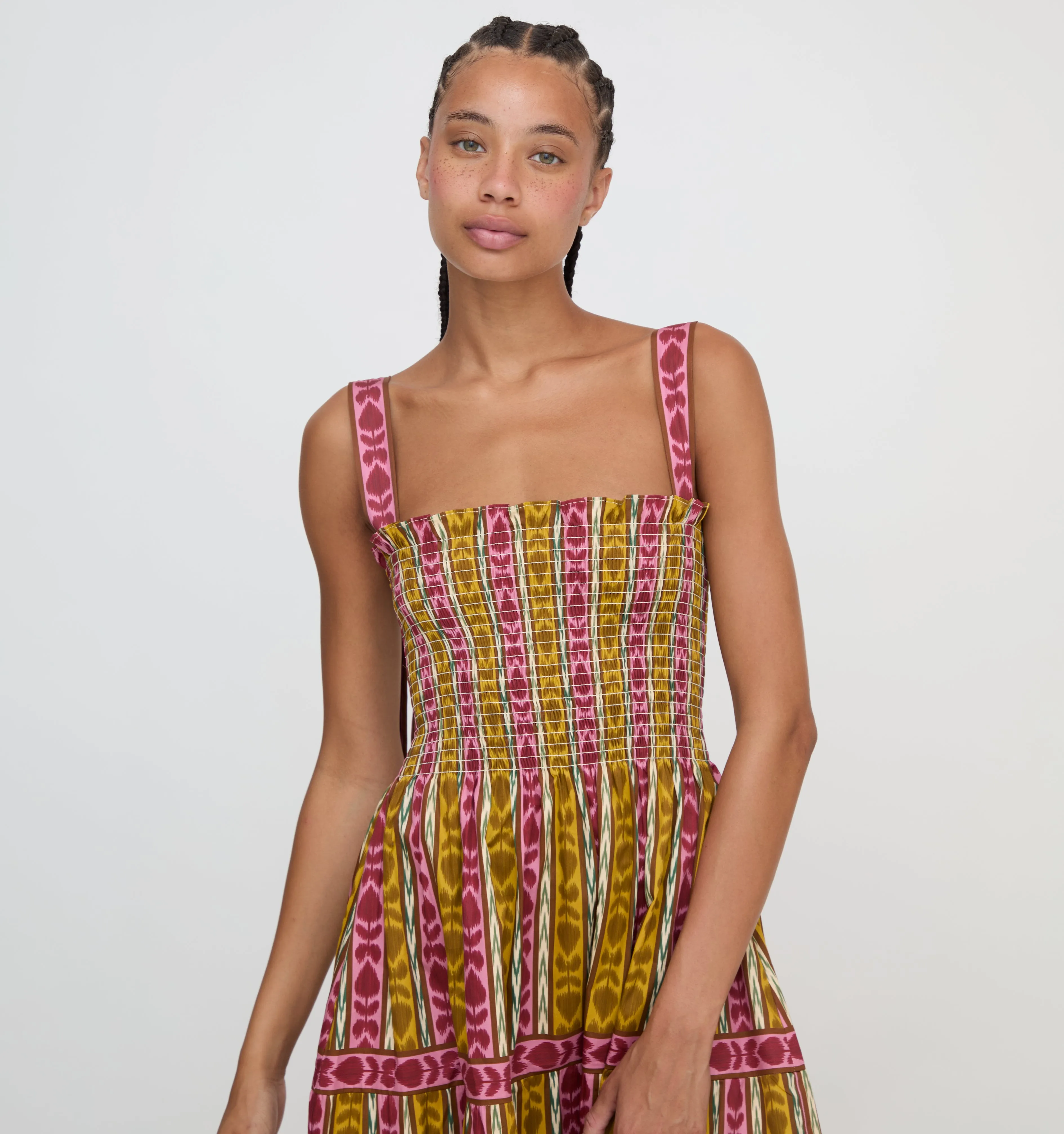 The Ribbon Ellie Nap Dress - Ikat Topiary