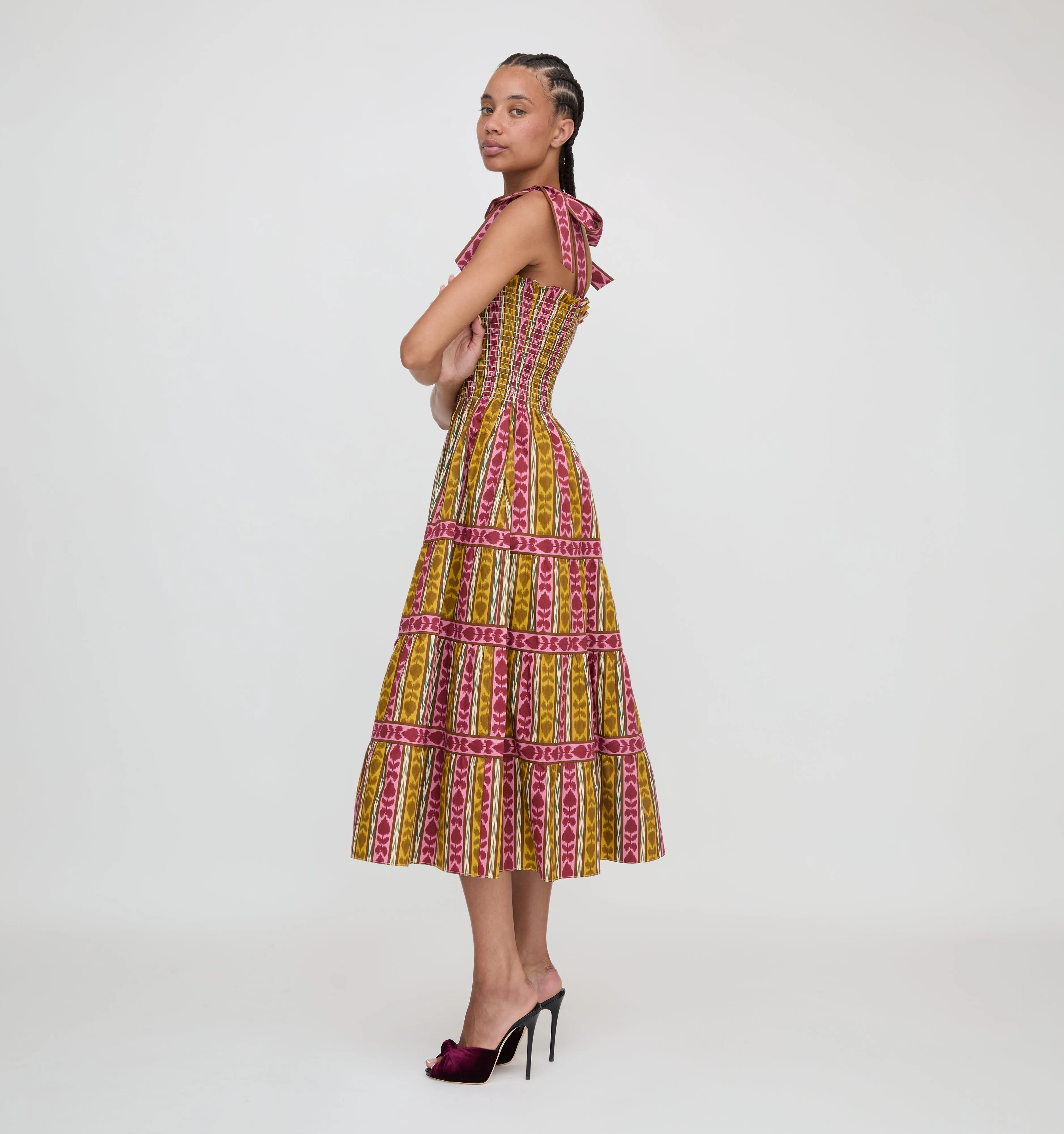 The Ribbon Ellie Nap Dress - Ikat Topiary