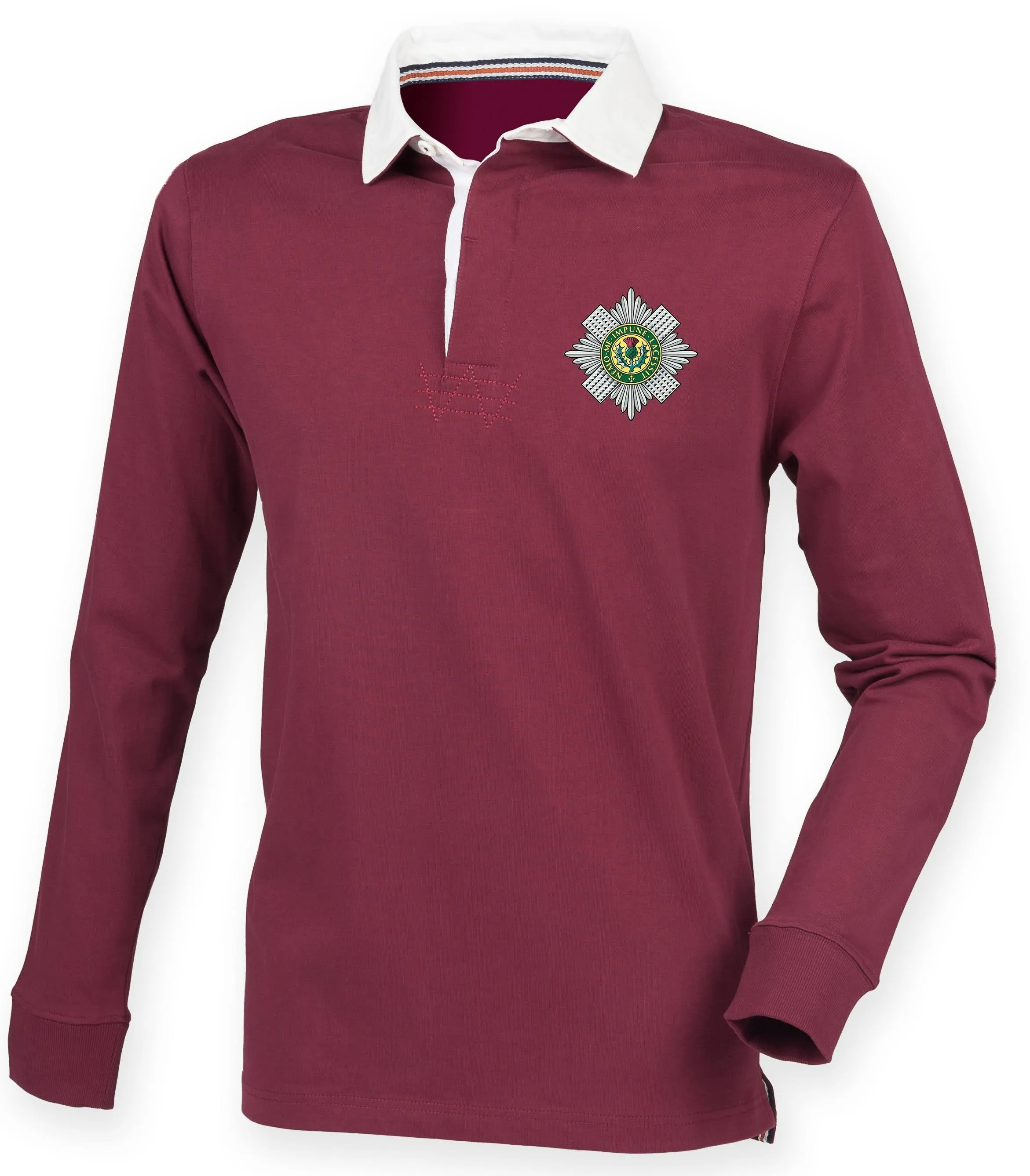 The Scots Guards Premium Superfit Embroidered Rugby Shirt