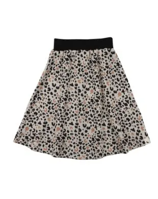 Turtledove Animal Jacquard Midi Skirt