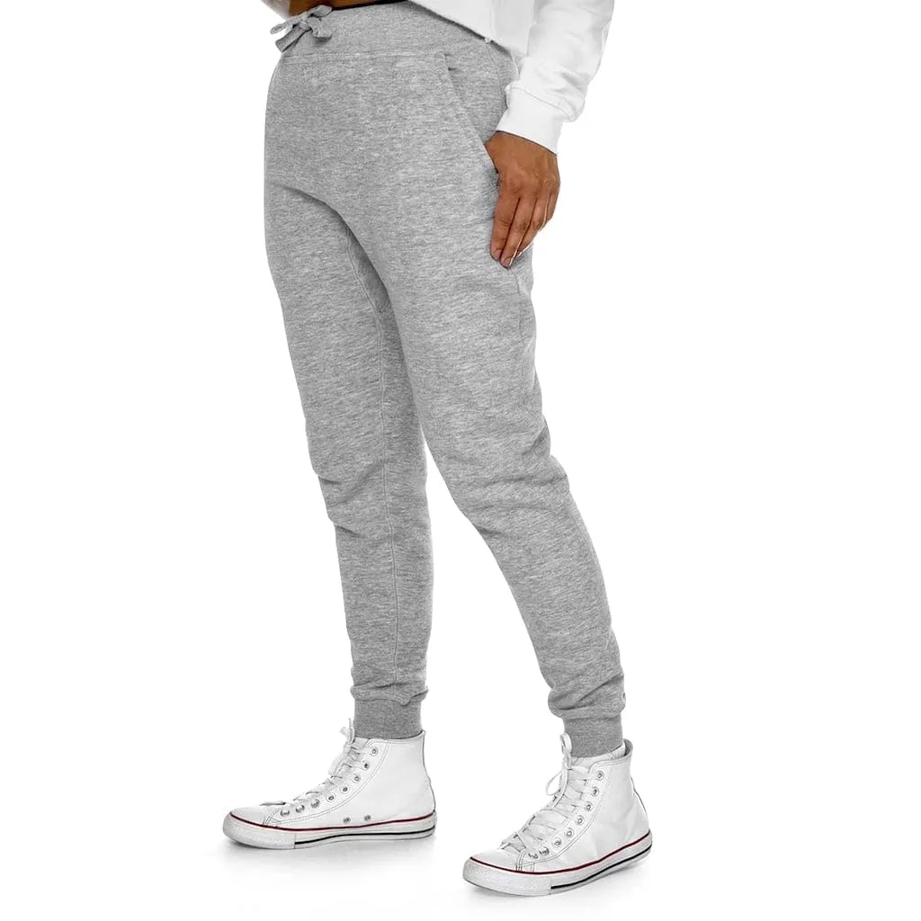 Unisex Fikafuntimes Logo Print Back Pocket Slim Fit Jogger Pants