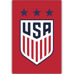 USA Womens Soccer Crest Poster (Red)