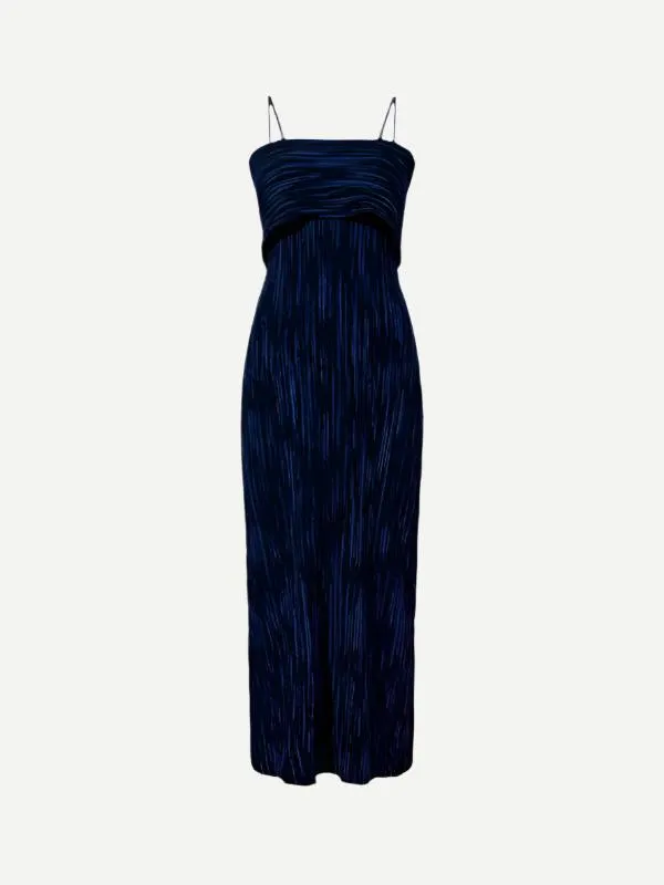 Ward Knit Dress in Navy/Black