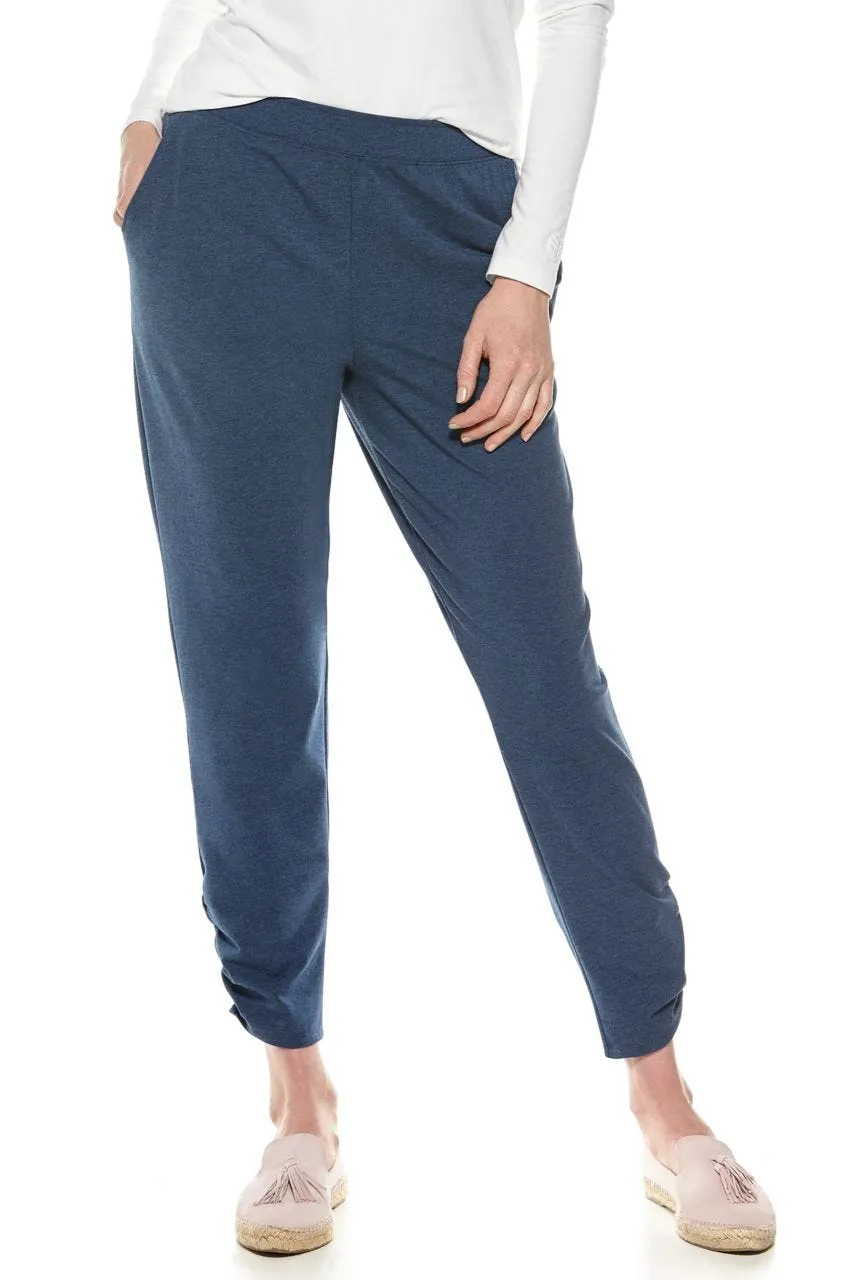 Women's Cafe Ruche Pants  |  Denim Blue Heather