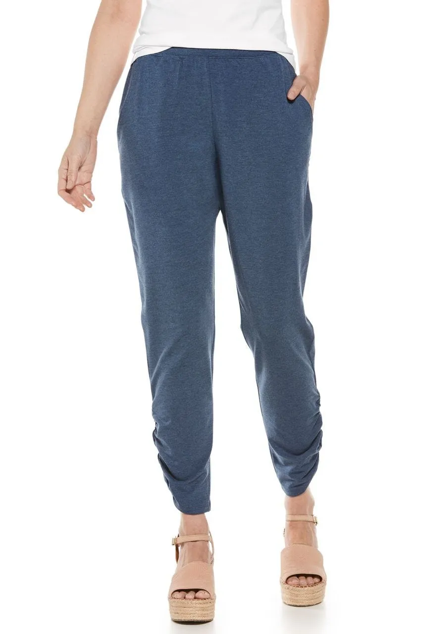 Women's Cafe Ruche Pants  |  Denim Blue Heather